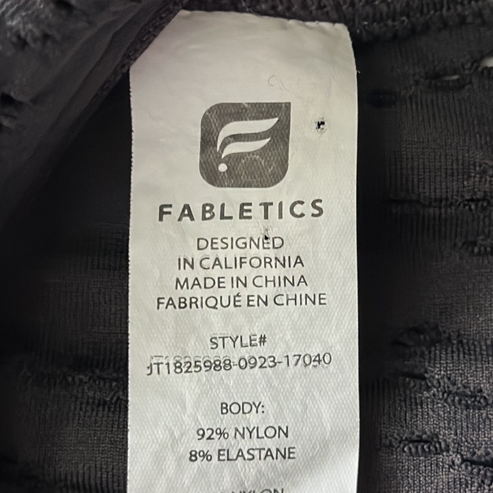 Fabletics Jacket Dark Gray Size Medium Fitted Pea… - image 5